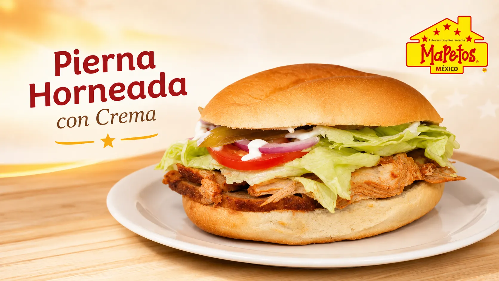 Pierna Horneada con Crema