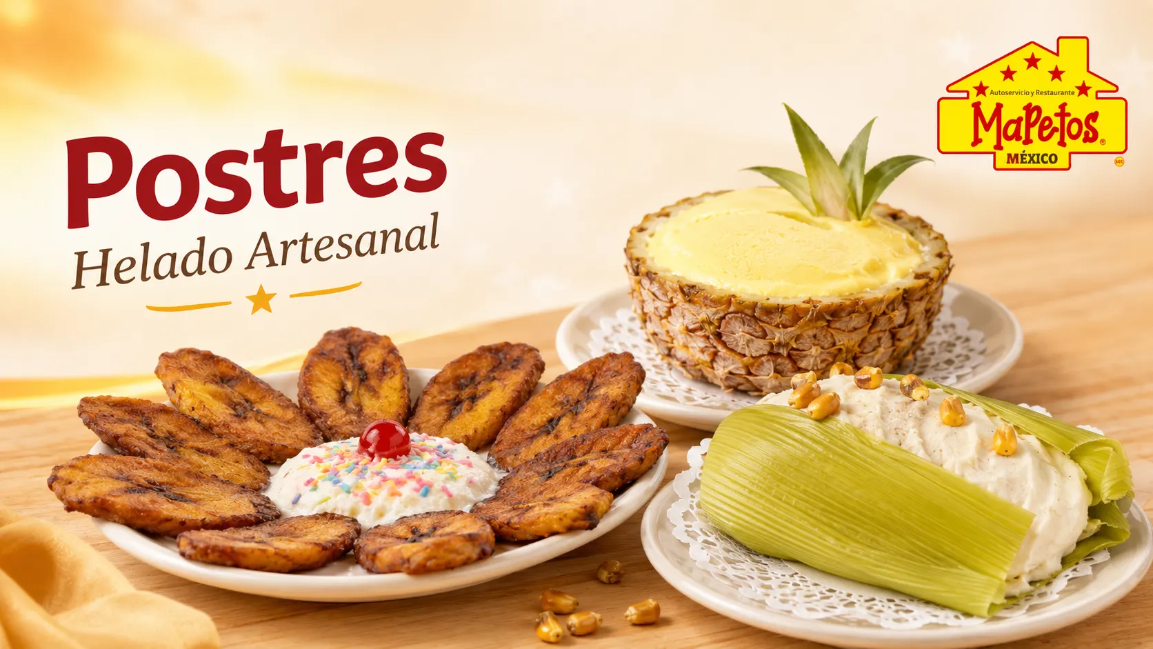 Postres: Helado Artesanal